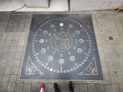 Rellotge lluminós al terra